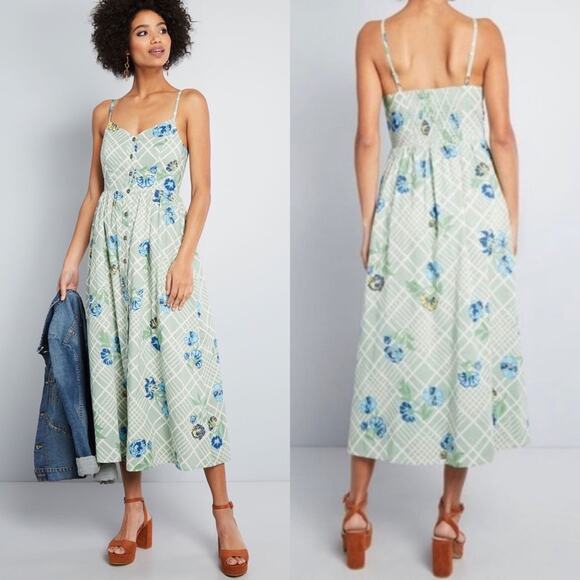 Modcloth Quite Clearly Charismatic Midi Dress size Medium - Picture 7 of 15